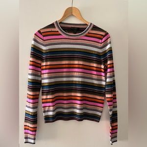 JCrew multi colored striped sweater.
